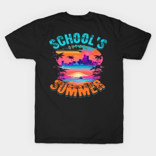 Out For Summer, Hello Summer Funny Surfer Riding Surf Surfing Lover Gifts T-Shirt